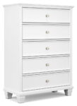 Fortman - White - Five Drawer Chest