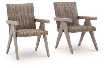 Carisbo - Beige - Arm Chair (Set of 2)