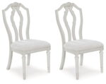 Montelaine - Antique White - Dining Upholstered Side Chair (Set of 2)