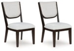 Breckington - Dark Brown - Dining Upholstered Side Chair (Set of 2)