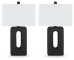 Wimmings - Black - Poly Table Lamp (Set of 2)