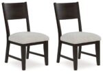Westonfort - Espresso - Dining Upholstered Side Chair (Set of 2)
