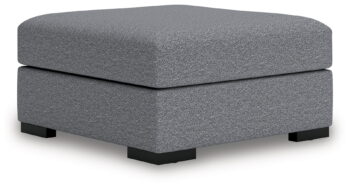 Omaha By Ashley - Salt and Pepper - Oversized Accent Ottoman