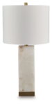 Linderfield - White / Gold Finish - Alabaster Table Lamp
