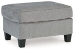 Leeshan - Steel - Ottoman