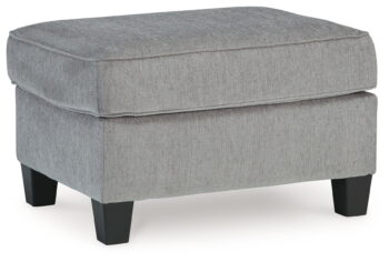 Leeshan - Steel - Ottoman