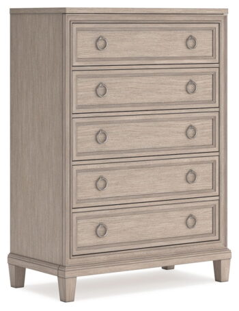 Jorlaina - Light Grayish Brown - Five Drawer Chest