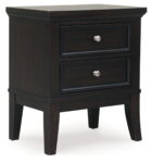 Bambori - Dark Brown - Two Drawer Night Stand