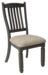 Tyler Creek - Black / Grayish Brown - Dining UPH Side Chair (Set of 2) - Slatback