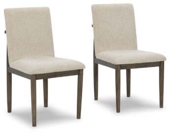 Arkenton - Grayish Brown / Beige - Dining UPH Side Chair (Set of 2)