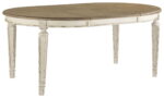 Realyn - Chipped White - Oval Dining Room Extension Table