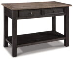 Tyler Creek - Grayish Brown / Black - Sofa Table