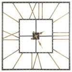 Thames - Black / Gold Finish - Wall Clock