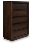 Kendamor - Dark Brown - Five Drawer Chest