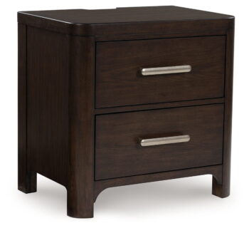 Breckington - Dark Brown - Two Drawer Night Stand