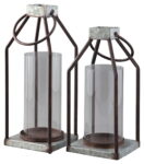 Diedrick - Gray / Black - Lantern Set (Set of 2)
