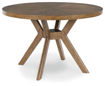 Roanhowe - Brown - Round Dining Room Table