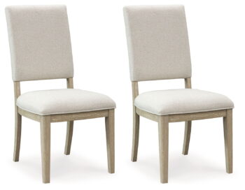 Vallardia - Light Grayish Brown - Dining Upholstered Side Chair (Set of 2)