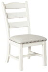 Valebeck - Beige / White - Dining UPH Side Chair (Set of 2)