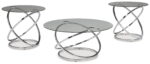 Hollynyx - Chrome Finish - Occasional Table Set (Set of 3)