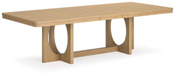 Rencott - Light Brown - Rectangular Dining Room Extension Table