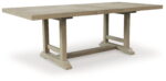 Vallardia - Light Grayish Brown - Rectangular Dining Room Extension Table