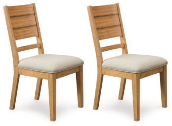 Kristiland - Gray / Light Brown - Dining Uph Side Chair (Set of 2)