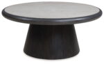Bracken - French Black - Round Cocktail Table
