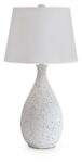 Wyattford - White / Black - Metal Table Lamp