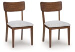 Lyncott - Brown - Dining Upholstered Side Chair (Set of 2)