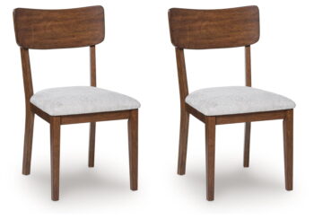 Lyncott - Brown - Dining Upholstered Side Chair (Set of 2)