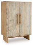 Dallinbury - Natural / White Wash - Accent Cabinet
