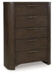 Neo - Rich Brown - Five Drawer Chest