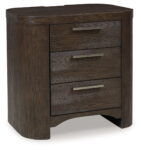 Neo - Rich Brown - Three Drawer Night Stand